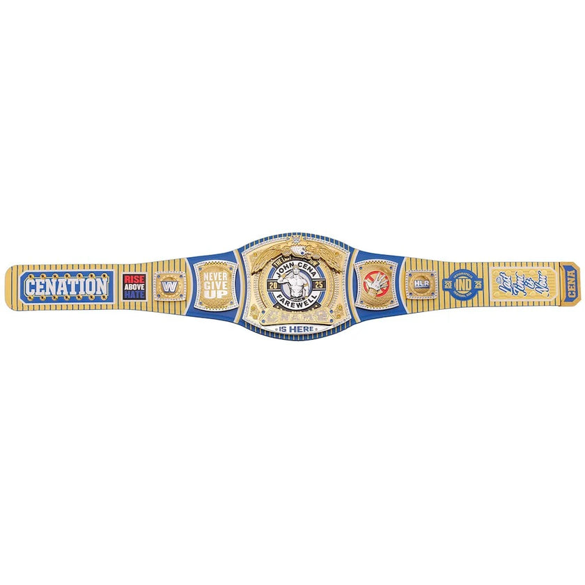 John Cena Farewell Tour 2025 Indianapolis Spinner Championship Replica Title Belt